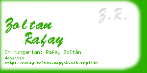 zoltan rafay business card